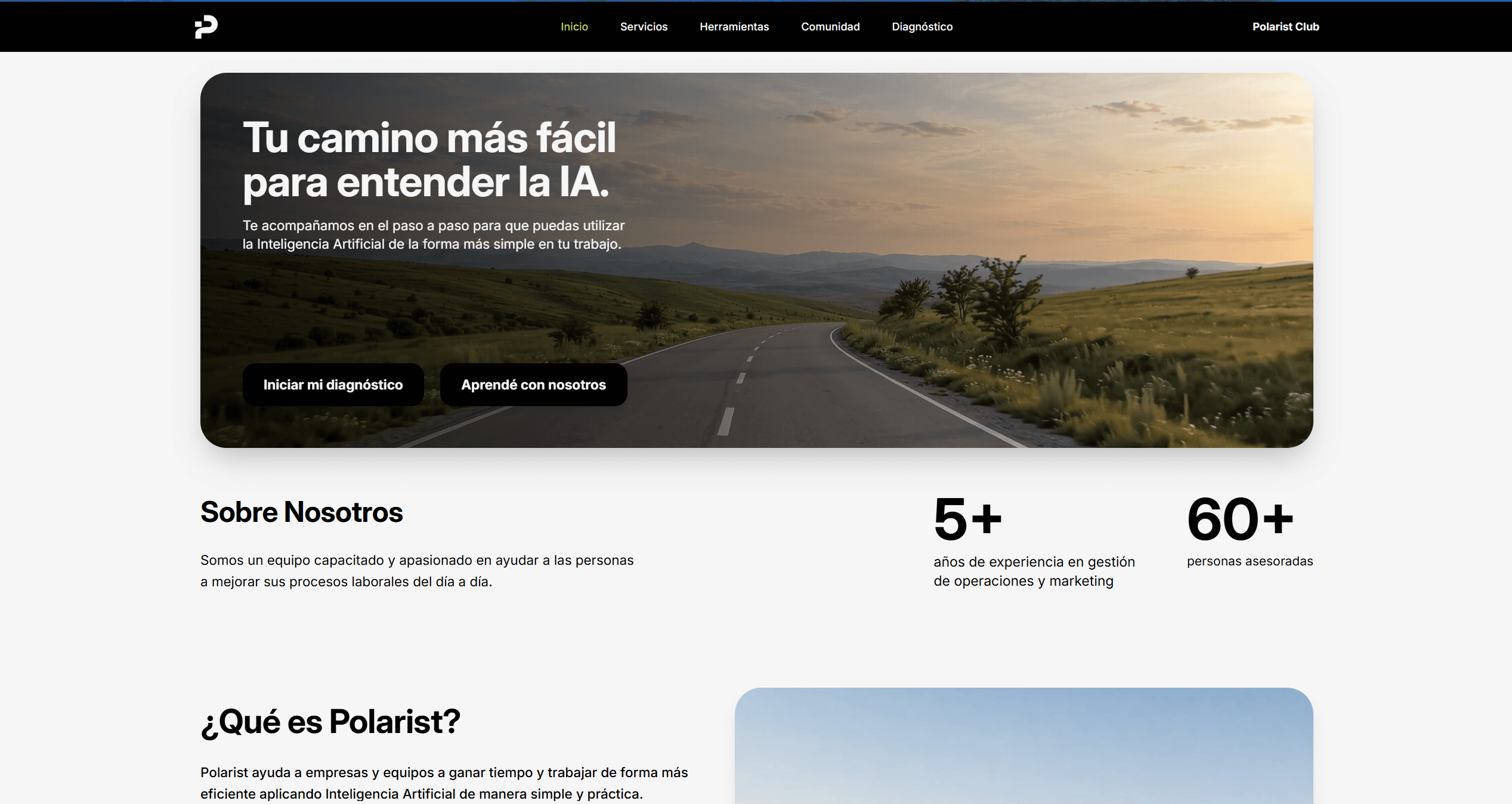 Polarist website preview
