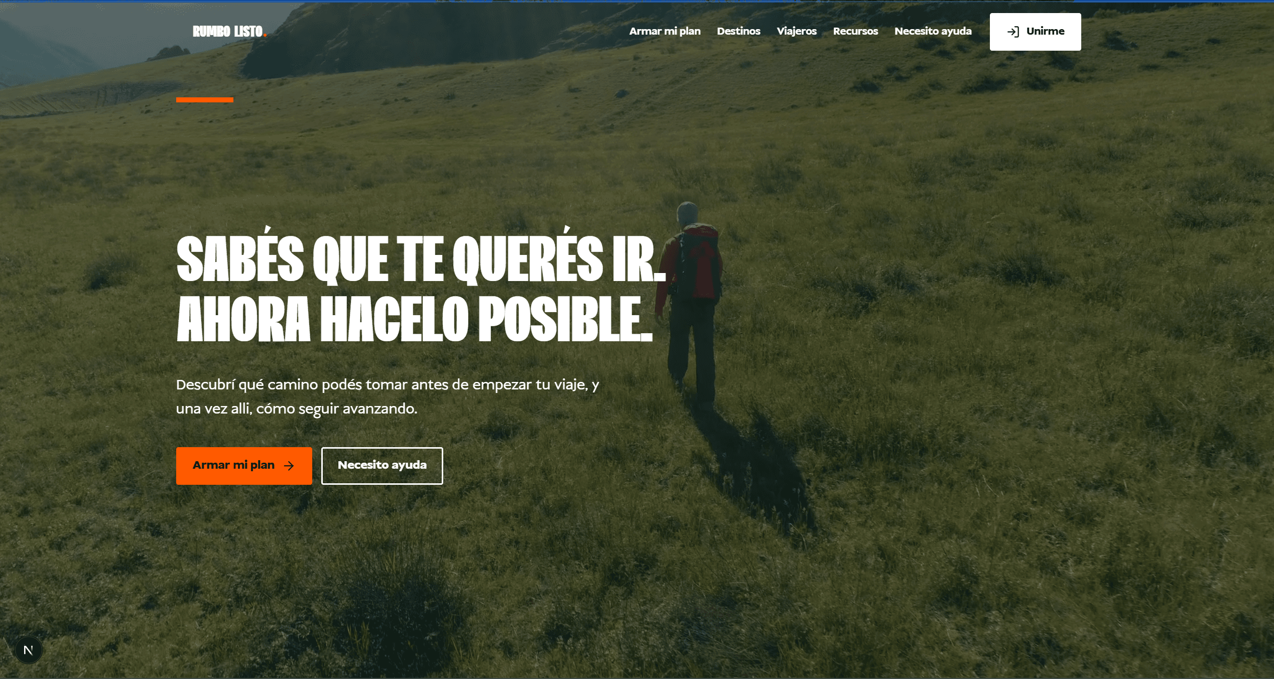 Rumbo Fijo website preview