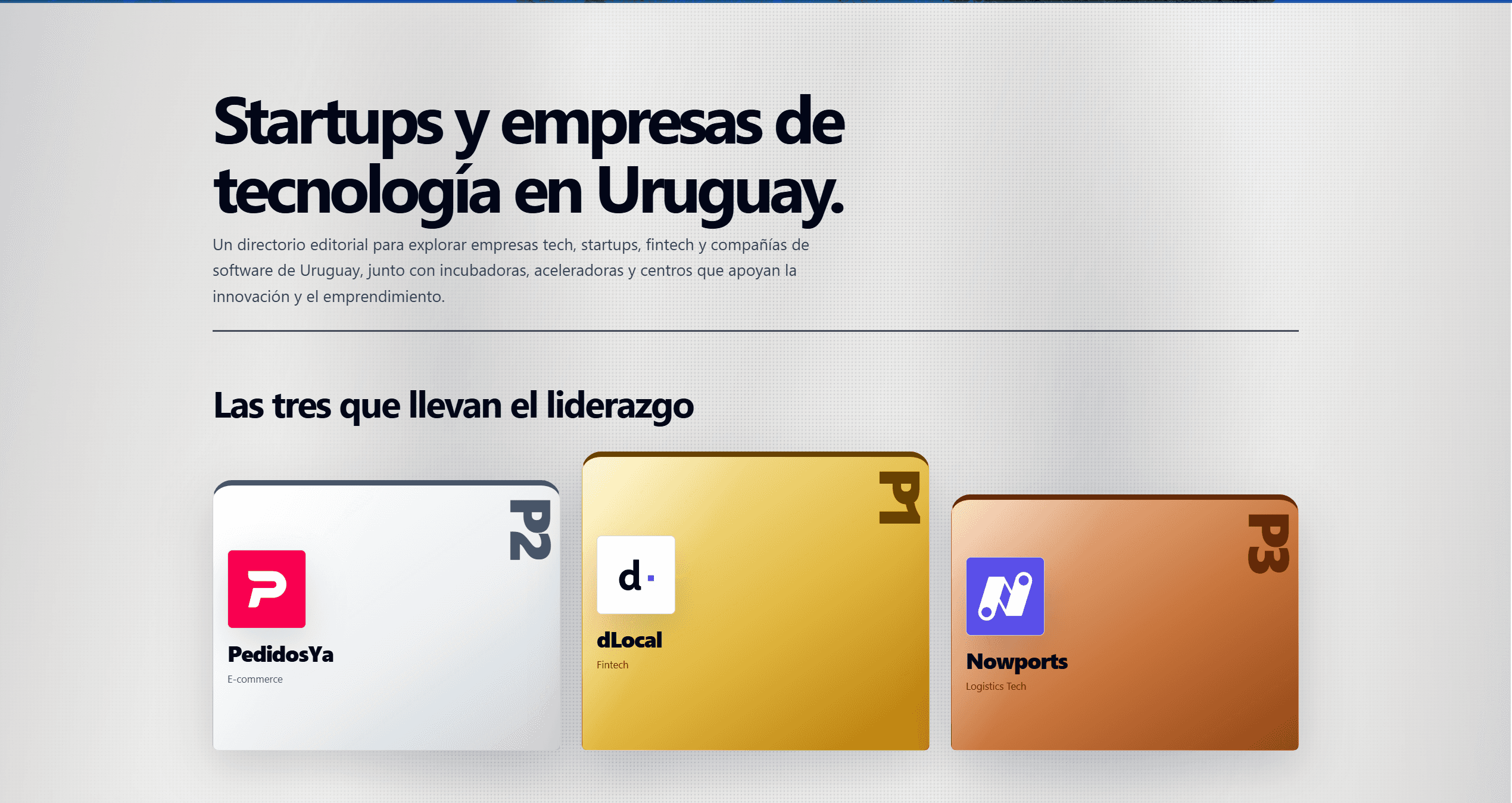 Techs Uruguay website preview